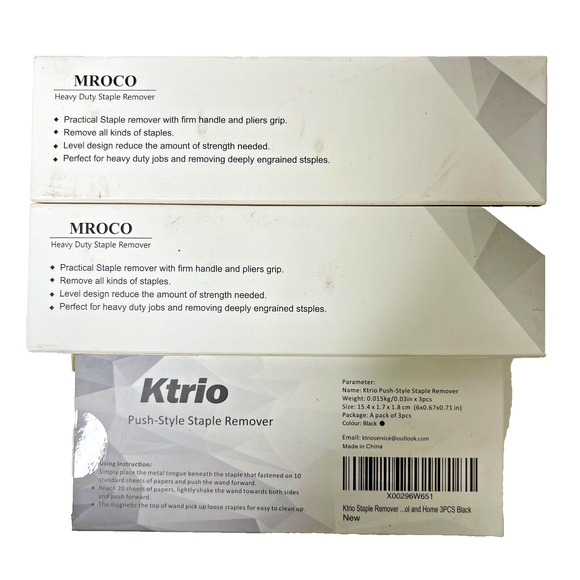 MROCO Ktrio Upholstery Staple Remover Lot of 3 Heavy Duty Puller Tools - Picture 2 of 6